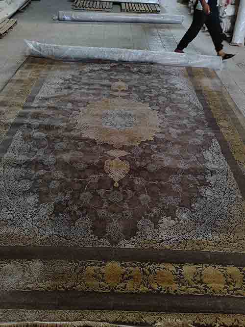 خرید فرش ۱۲۰۰ شانه کد 15004_B با تراکم ۳۶۰۰ - کالکشن وستا