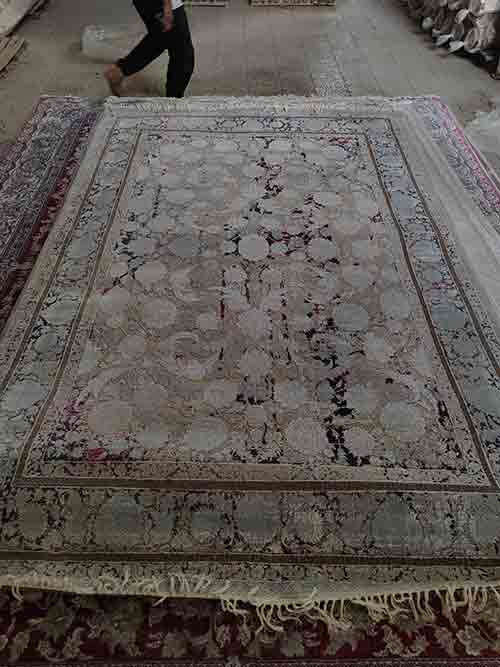 خرید فرش ۷۰۰ شانه کد 70018 با تراکم ۲۵۵۰ - کالکشن هانا