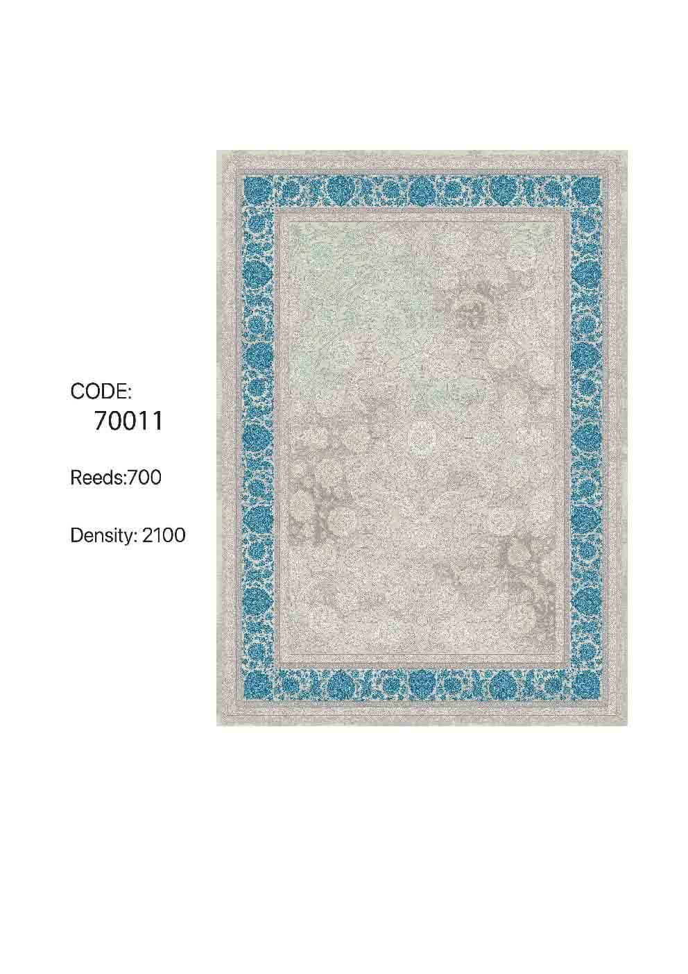 خرید فرش ۷۰۰ شانه کد 70011 با تراکم ۲۵۵۰ - کالکشن هانا
